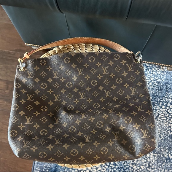 Louis Vuitton Dark Brown Monogram Shoulder Bag - Picture 4 of 12